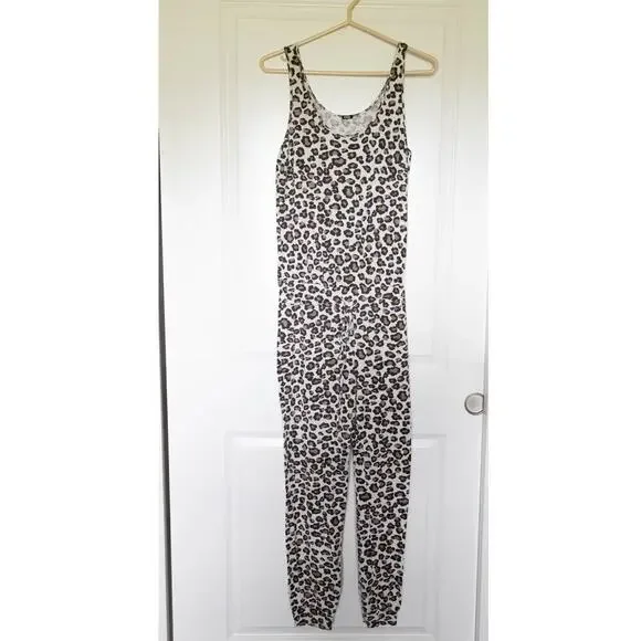 Monrow Anthropologie Leopard One Piece Jumper Size Medium